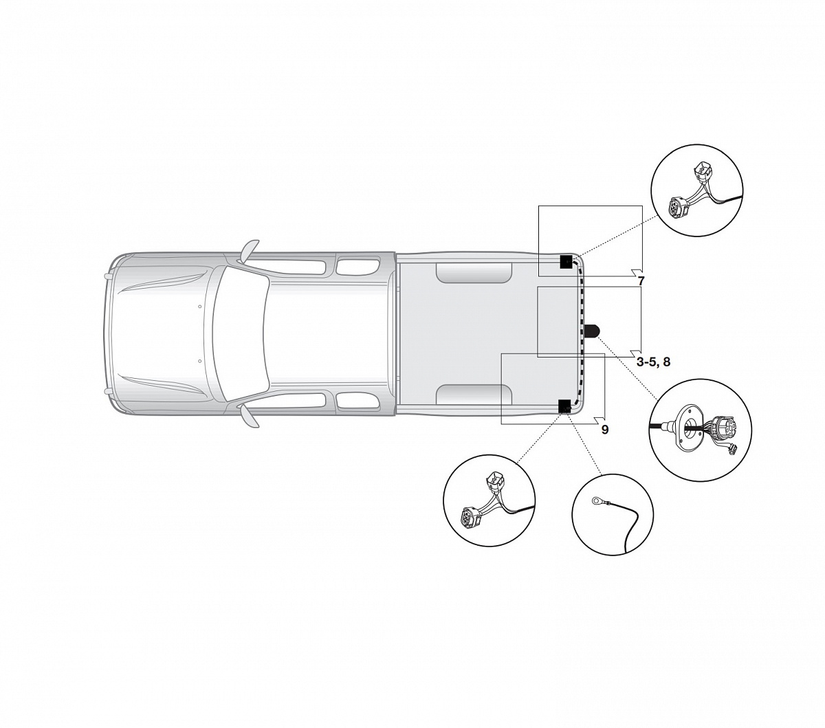 Электрика фаркопа Hak-System (7 pin) для Toyota Hilux 2005-2011 в  Димитровграде